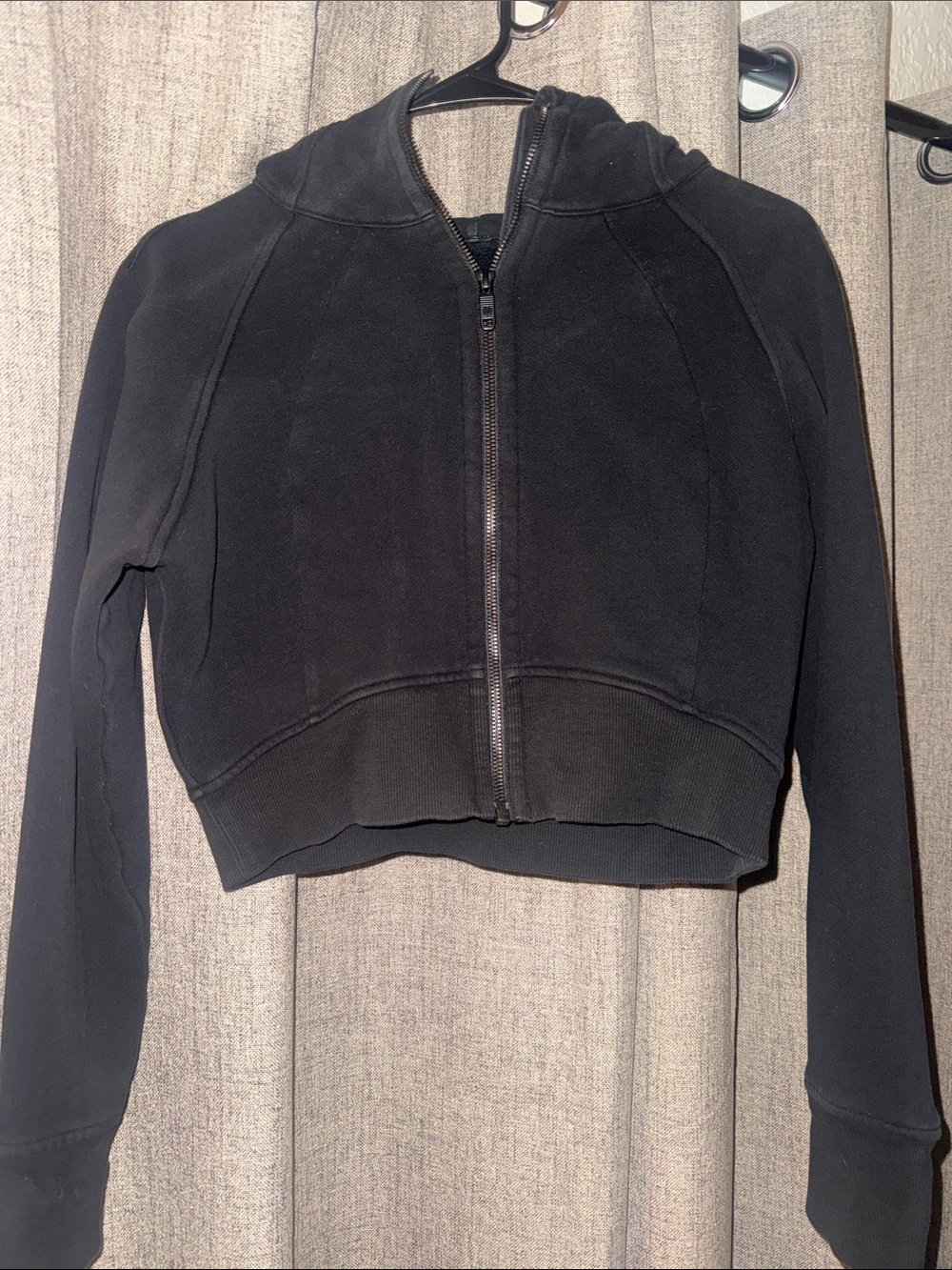 lululemon athletica Black Cropped Zip Hoodie Jacket - Women